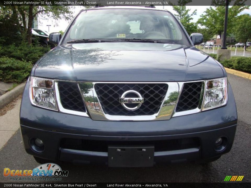2006 Nissan Pathfinder SE 4x4 Silverton Blue Pearl / Desert Photo #10