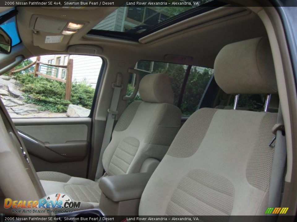 2006 Nissan Pathfinder SE 4x4 Silverton Blue Pearl / Desert Photo #11