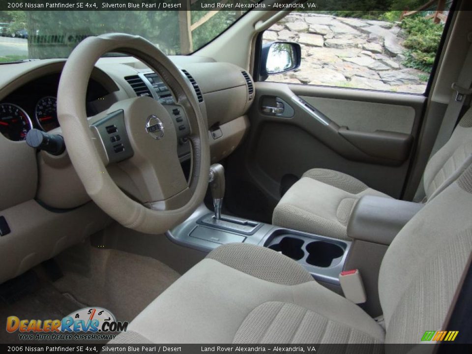2006 Nissan Pathfinder SE 4x4 Silverton Blue Pearl / Desert Photo #12