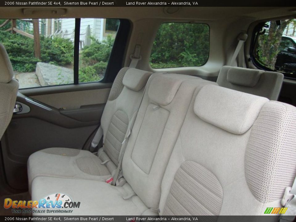2006 Nissan Pathfinder SE 4x4 Silverton Blue Pearl / Desert Photo #19