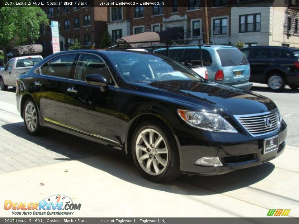 2007 Lexus LS 460 L Obsidian Black / Black Photo #3