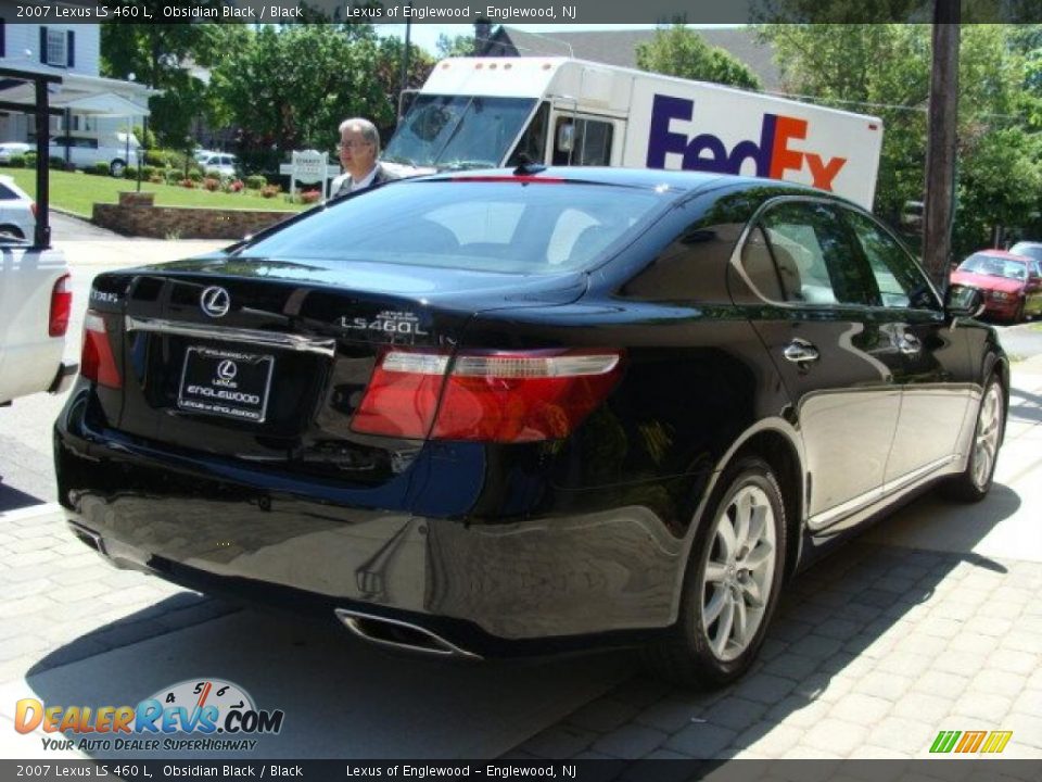 2007 Lexus LS 460 L Obsidian Black / Black Photo #4
