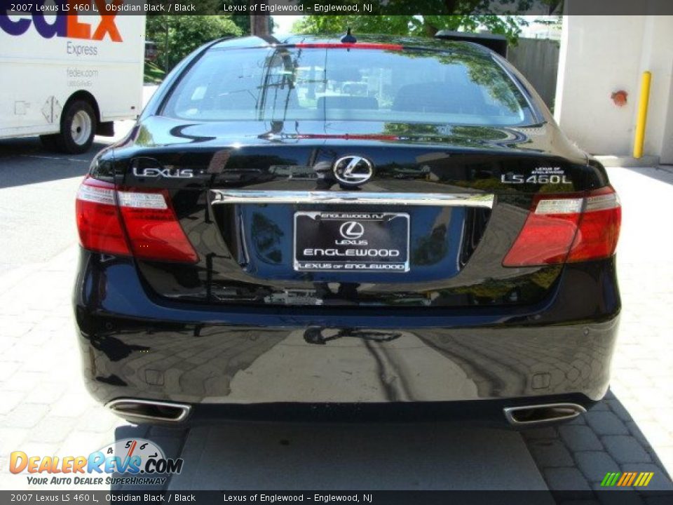 2007 Lexus LS 460 L Obsidian Black / Black Photo #5
