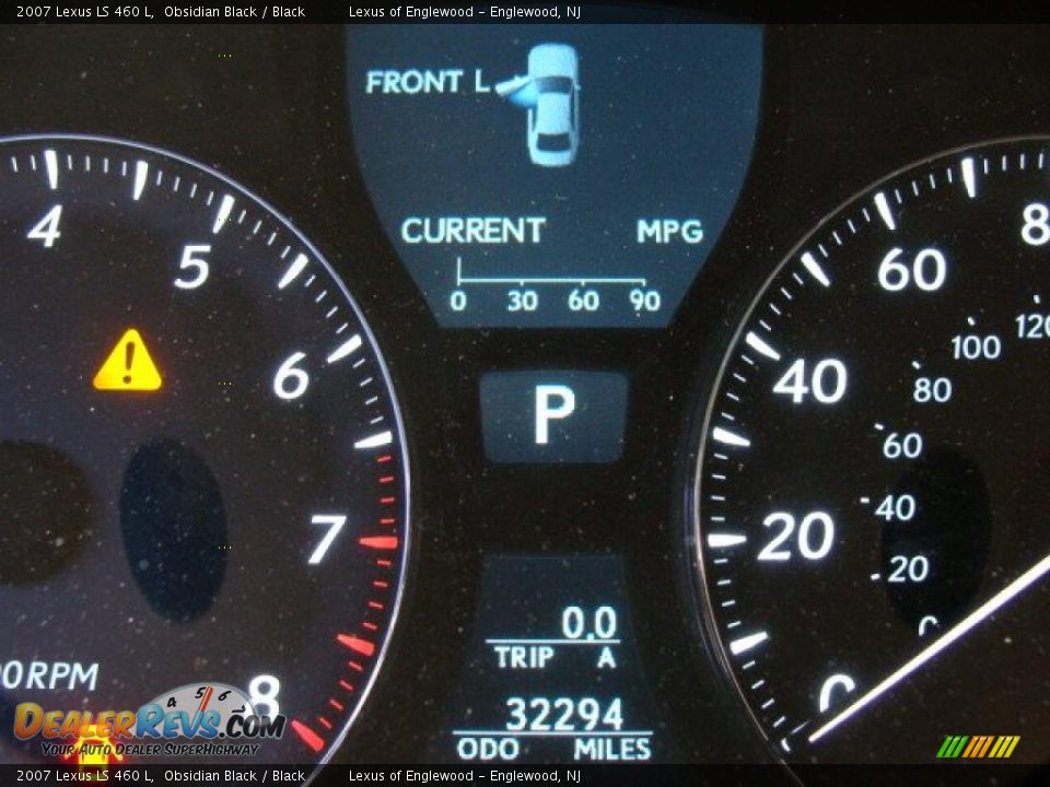 2007 Lexus LS 460 L Obsidian Black / Black Photo #10