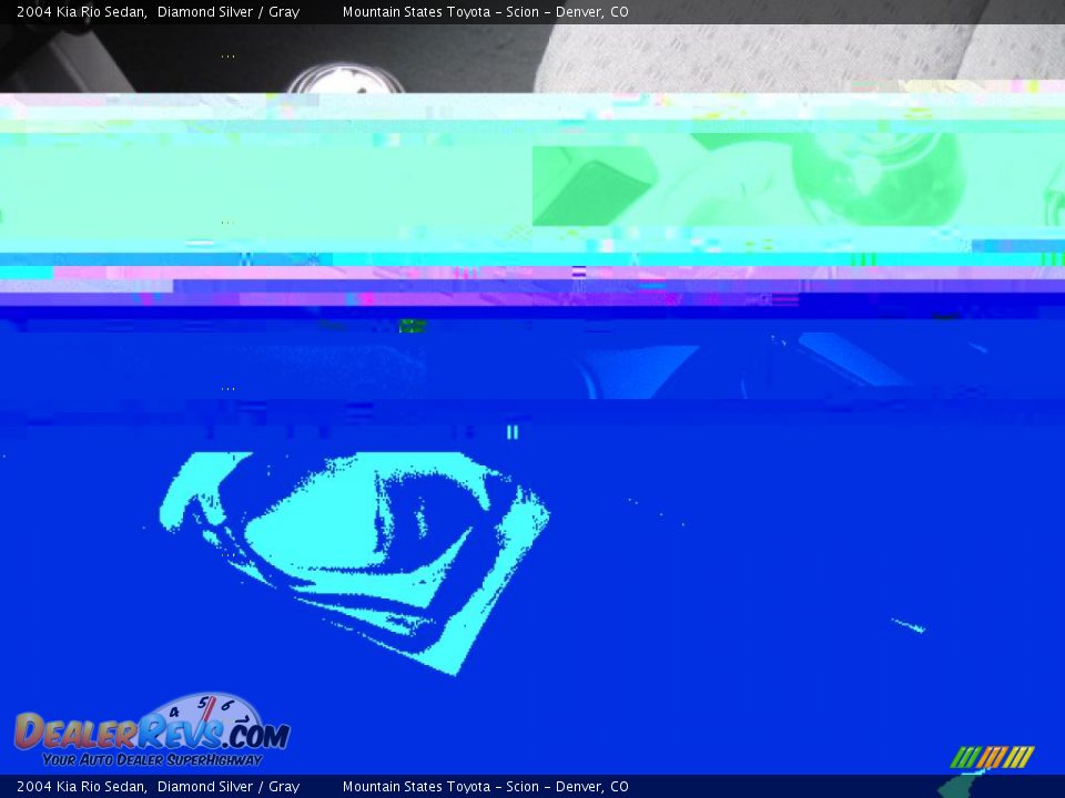 2004 Kia Rio Sedan Diamond Silver / Gray Photo #19