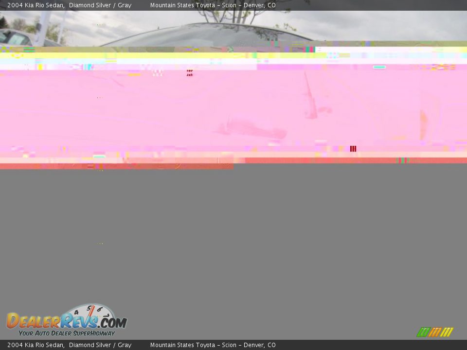 2004 Kia Rio Sedan Diamond Silver / Gray Photo #23