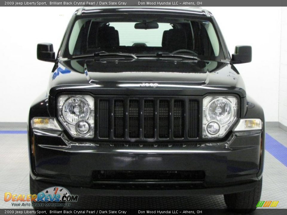 2009 Jeep Liberty Sport Brilliant Black Crystal Pearl / Dark Slate Gray Photo #7
