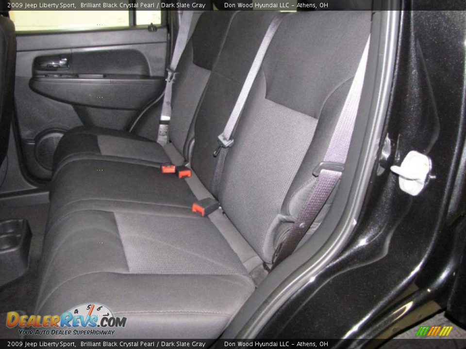 2009 Jeep Liberty Sport Brilliant Black Crystal Pearl / Dark Slate Gray Photo #12
