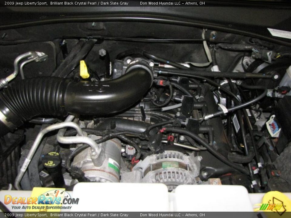 2009 Jeep Liberty Sport Brilliant Black Crystal Pearl / Dark Slate Gray Photo #21