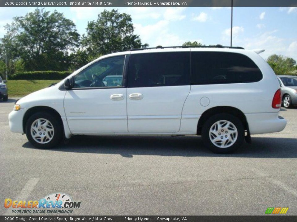 2000 Dodge Grand Caravan Sport Bright White / Mist Gray Photo #3