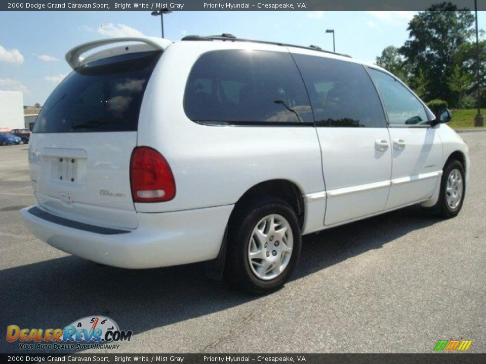 2000 Dodge Grand Caravan Sport Bright White / Mist Gray Photo #6