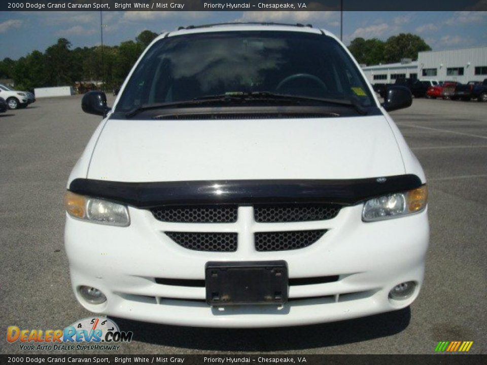 2000 Dodge Grand Caravan Sport Bright White / Mist Gray Photo #9
