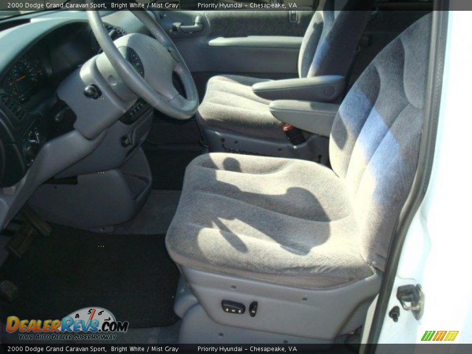 2000 Dodge Grand Caravan Sport Bright White / Mist Gray Photo #10