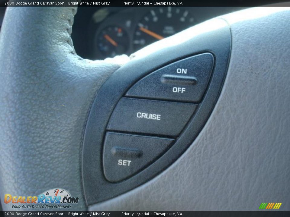 2000 Dodge Grand Caravan Sport Bright White / Mist Gray Photo #18