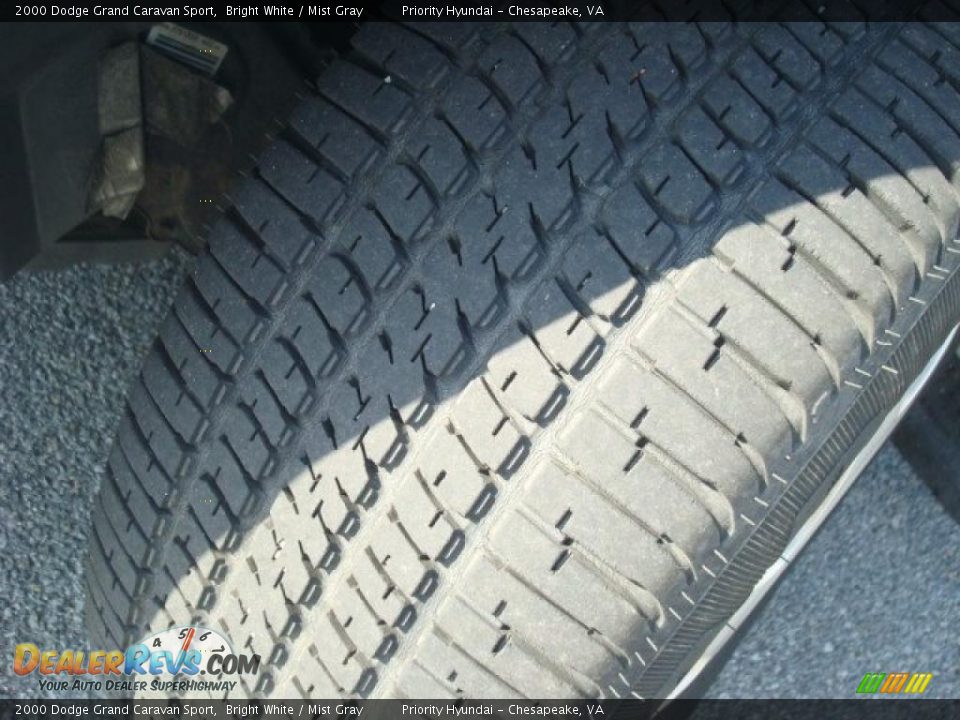 2000 Dodge Grand Caravan Sport Bright White / Mist Gray Photo #22