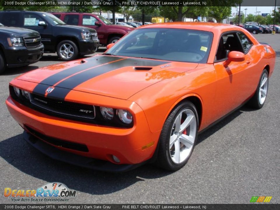 2008 Dodge Challenger SRT8 HEMI Orange / Dark Slate Gray Photo #1