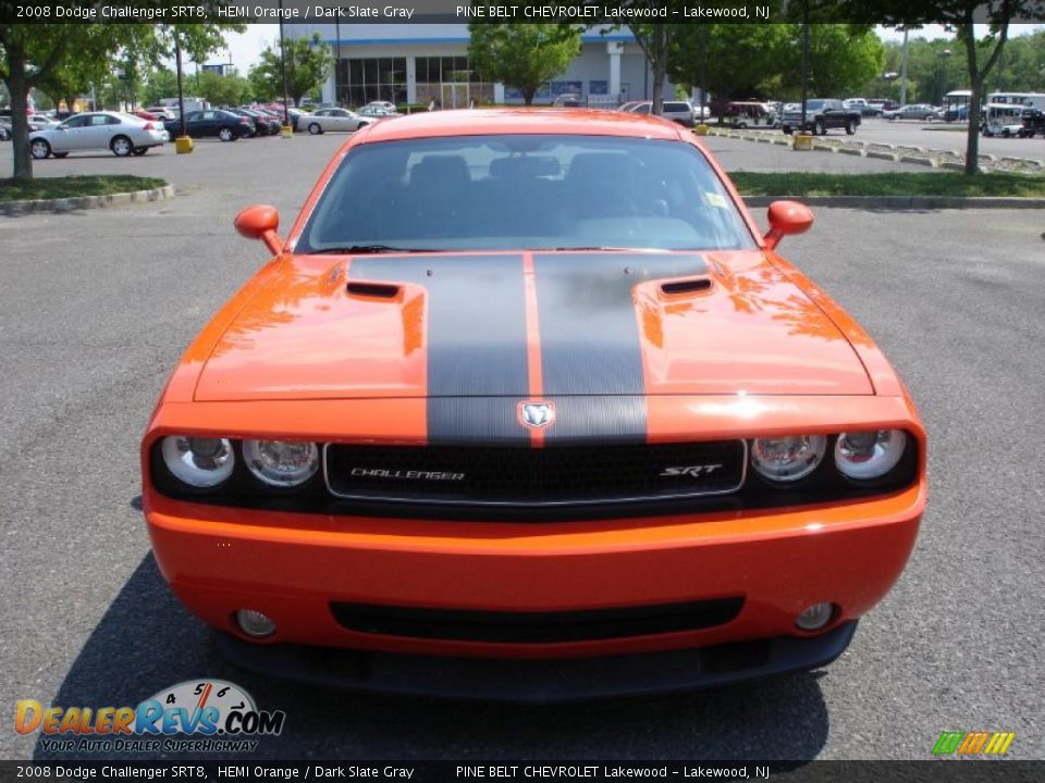 2008 Dodge Challenger SRT8 HEMI Orange / Dark Slate Gray Photo #2