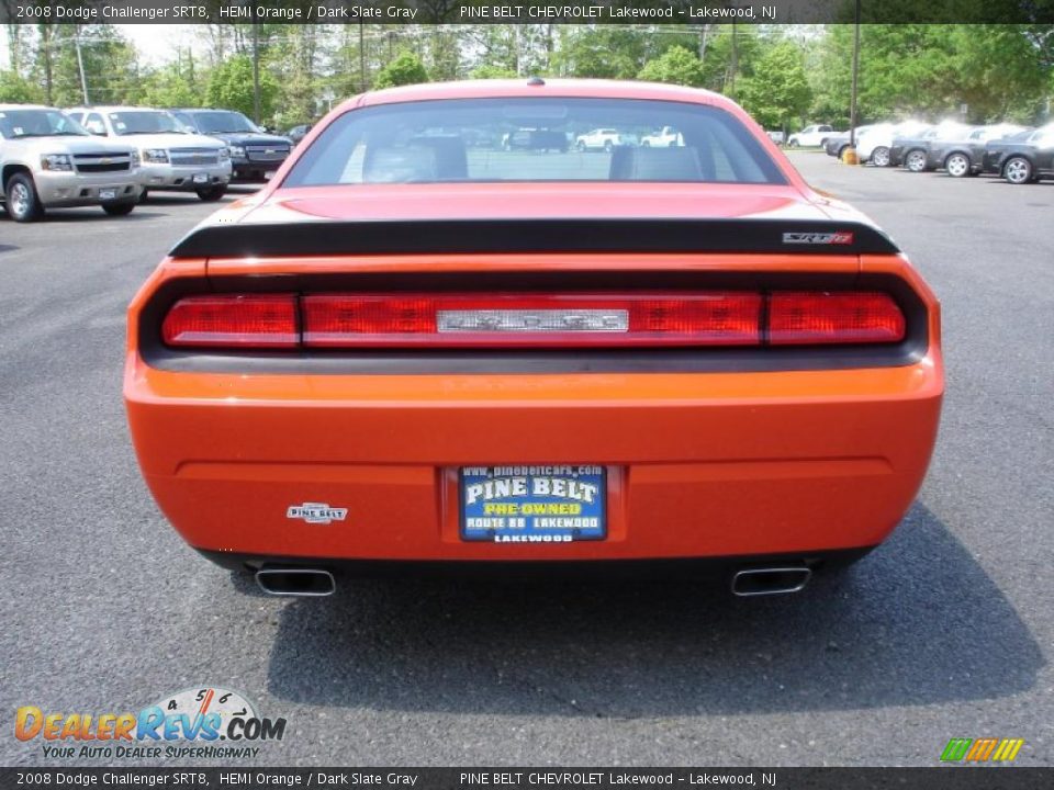 2008 Dodge Challenger SRT8 HEMI Orange / Dark Slate Gray Photo #5