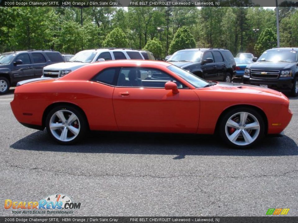 2008 Dodge Challenger SRT8 HEMI Orange / Dark Slate Gray Photo #7