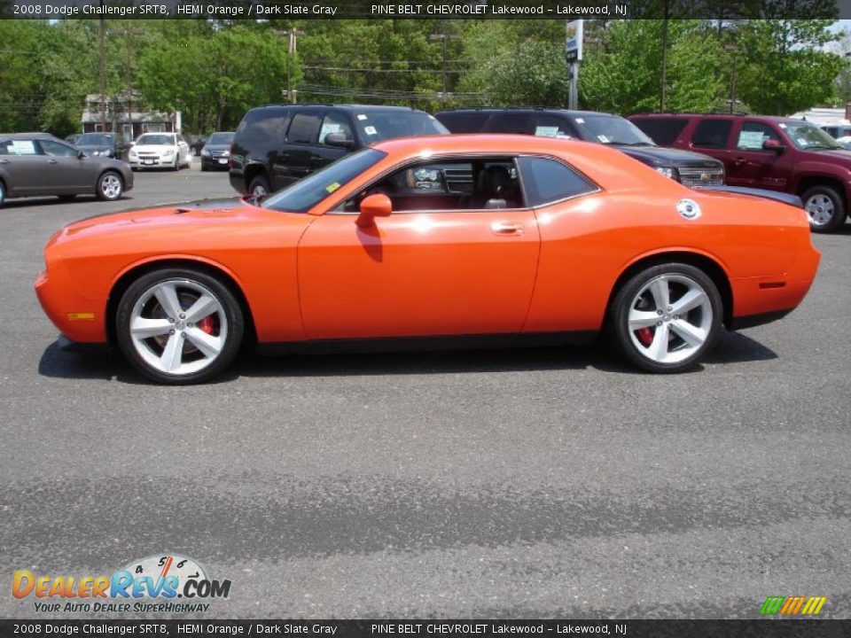 2008 Dodge Challenger SRT8 HEMI Orange / Dark Slate Gray Photo #9