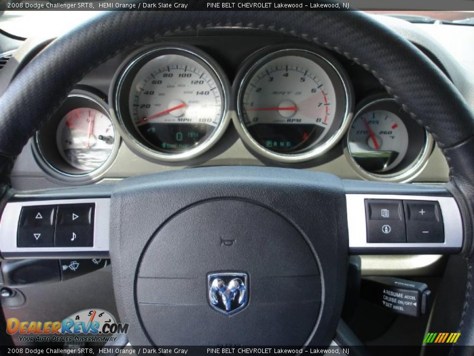 2008 Dodge Challenger SRT8 HEMI Orange / Dark Slate Gray Photo #13