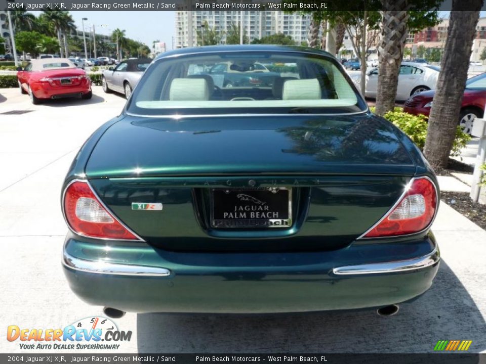 2004 Jaguar XJ XJR Jaguar Racing Green Metallic / Sand Photo #5