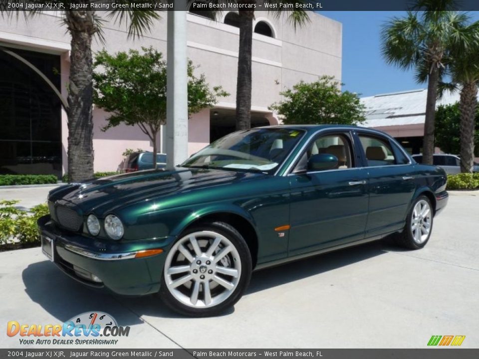 2004 Jaguar XJ XJR Jaguar Racing Green Metallic / Sand Photo #10