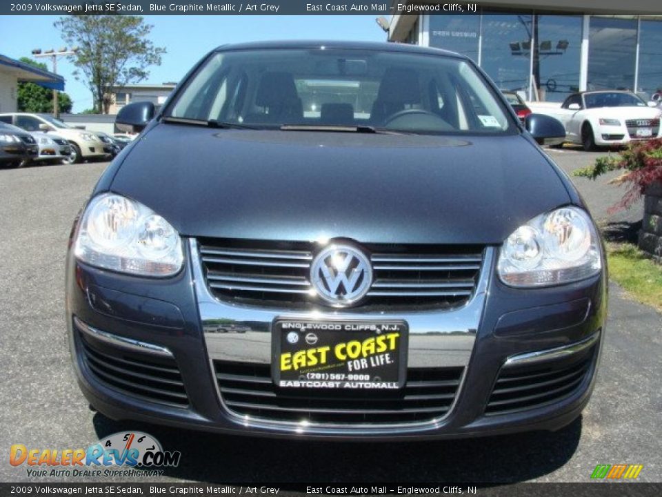 2009 Volkswagen Jetta SE Sedan Blue Graphite Metallic / Art Grey Photo #2