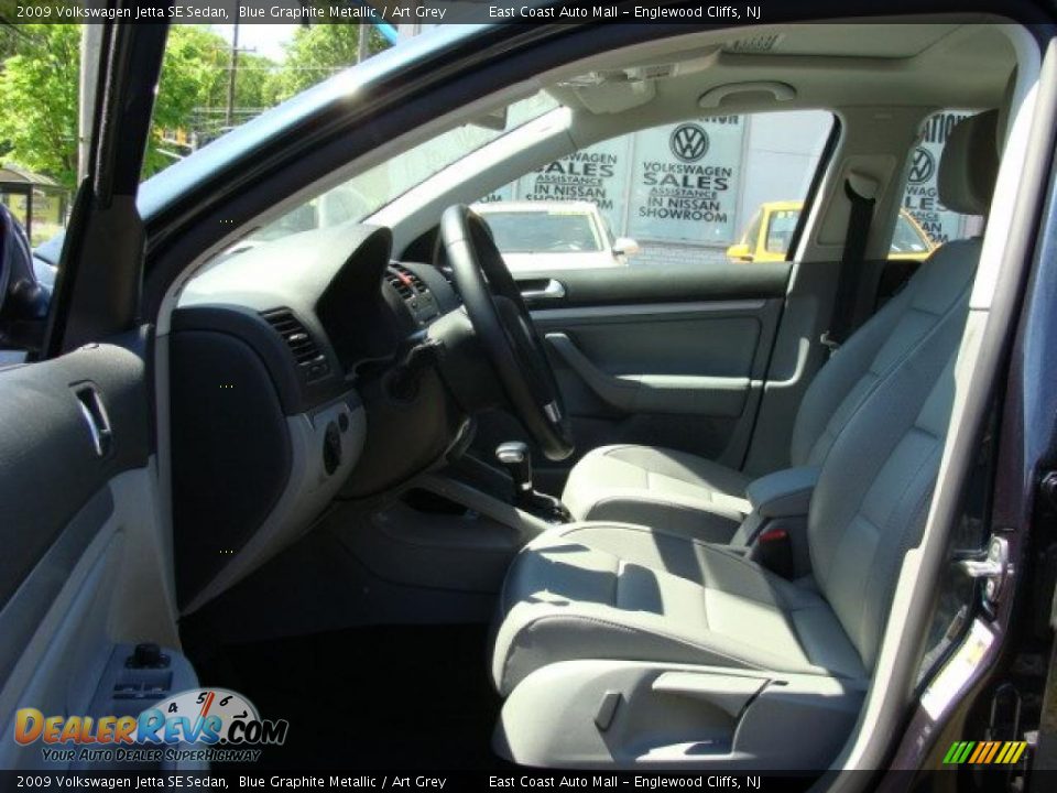 2009 Volkswagen Jetta SE Sedan Blue Graphite Metallic / Art Grey Photo #7