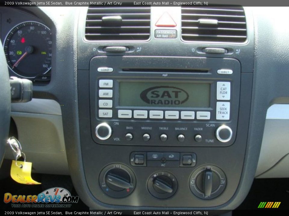 2009 Volkswagen Jetta SE Sedan Blue Graphite Metallic / Art Grey Photo #11