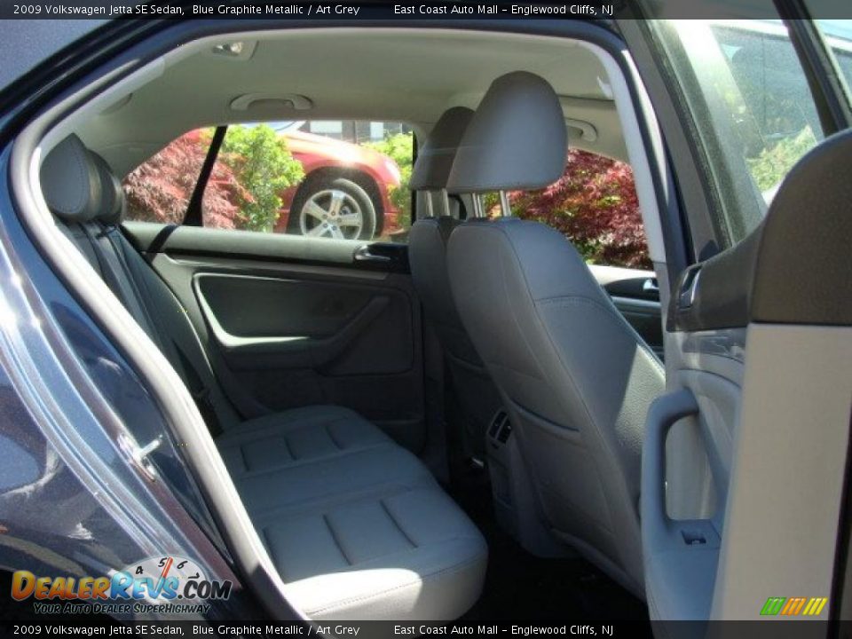2009 Volkswagen Jetta SE Sedan Blue Graphite Metallic / Art Grey Photo #12