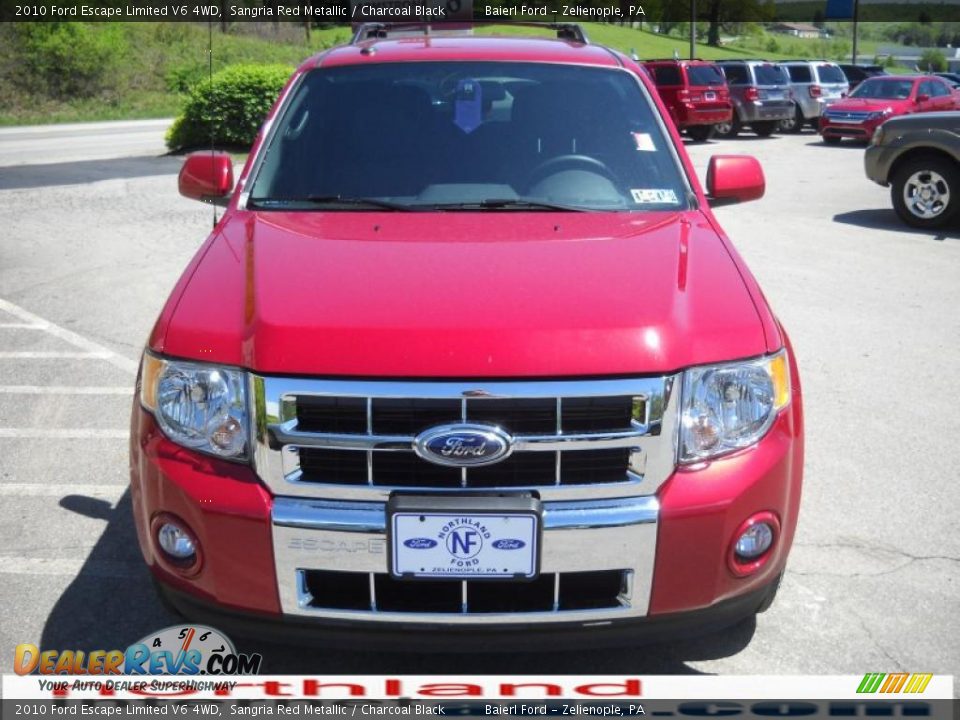 2010 Ford Escape Limited V6 4WD Sangria Red Metallic / Charcoal Black Photo #3