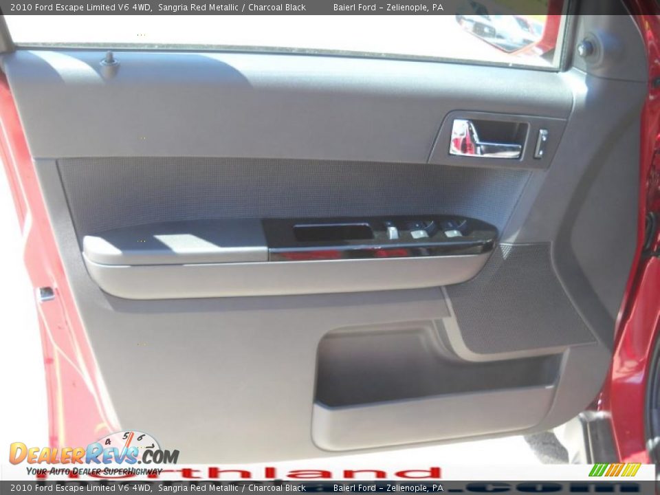 2010 Ford Escape Limited V6 4WD Sangria Red Metallic / Charcoal Black Photo #9