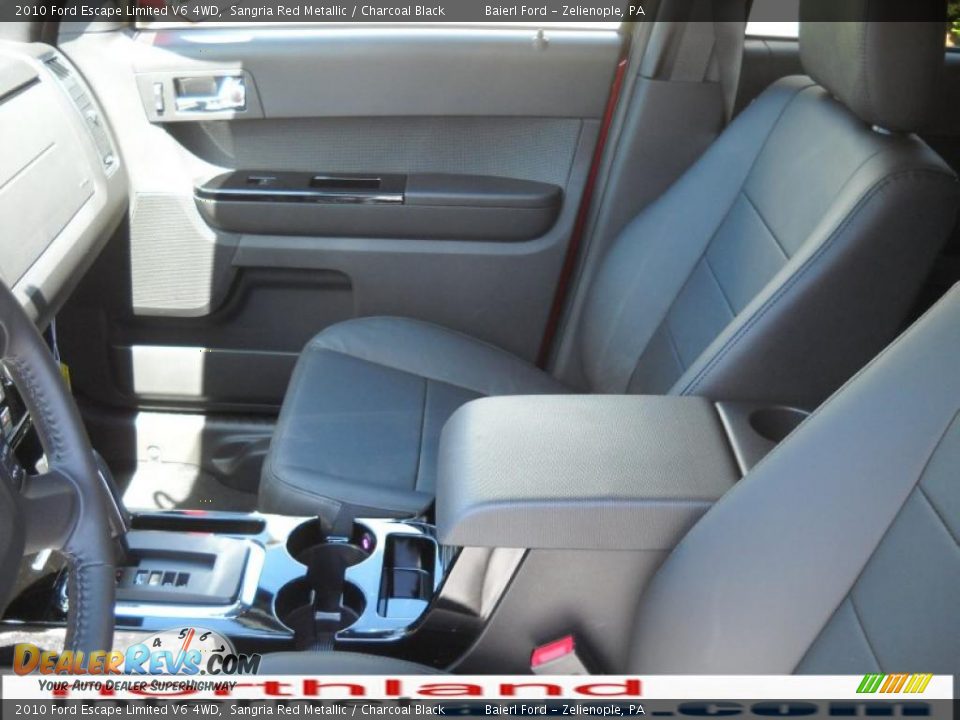 2010 Ford Escape Limited V6 4WD Sangria Red Metallic / Charcoal Black Photo #11