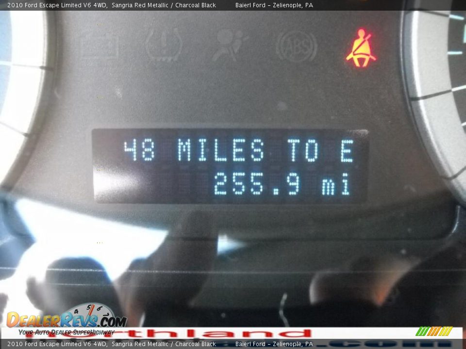 2010 Ford Escape Limited V6 4WD Sangria Red Metallic / Charcoal Black Photo #20