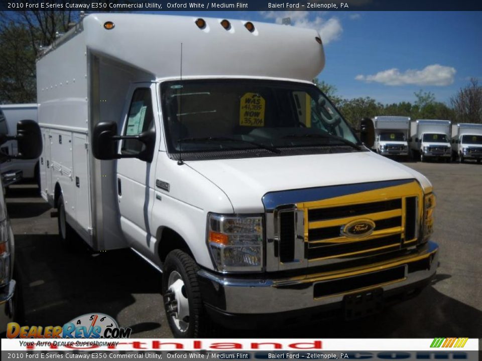 2010 Ford E Series Cutaway E350 Commercial Utility Oxford White / Medium Flint Photo #1