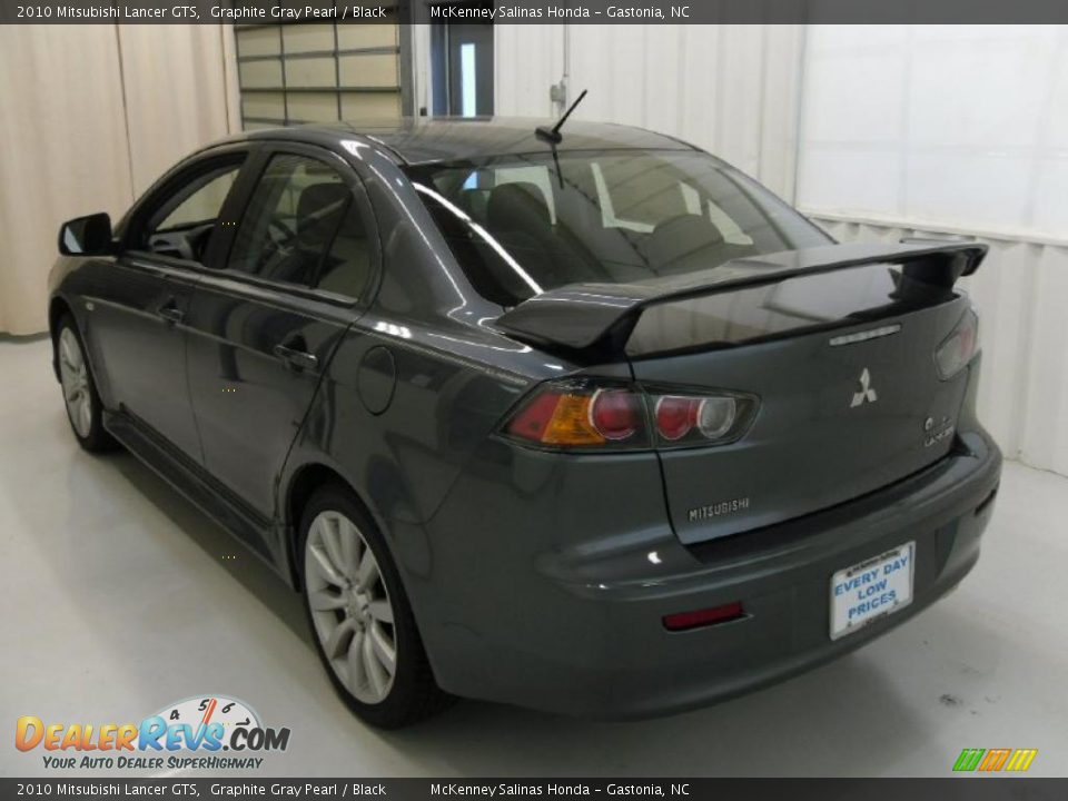 2010 Mitsubishi Lancer GTS Graphite Gray Pearl / Black Photo #2