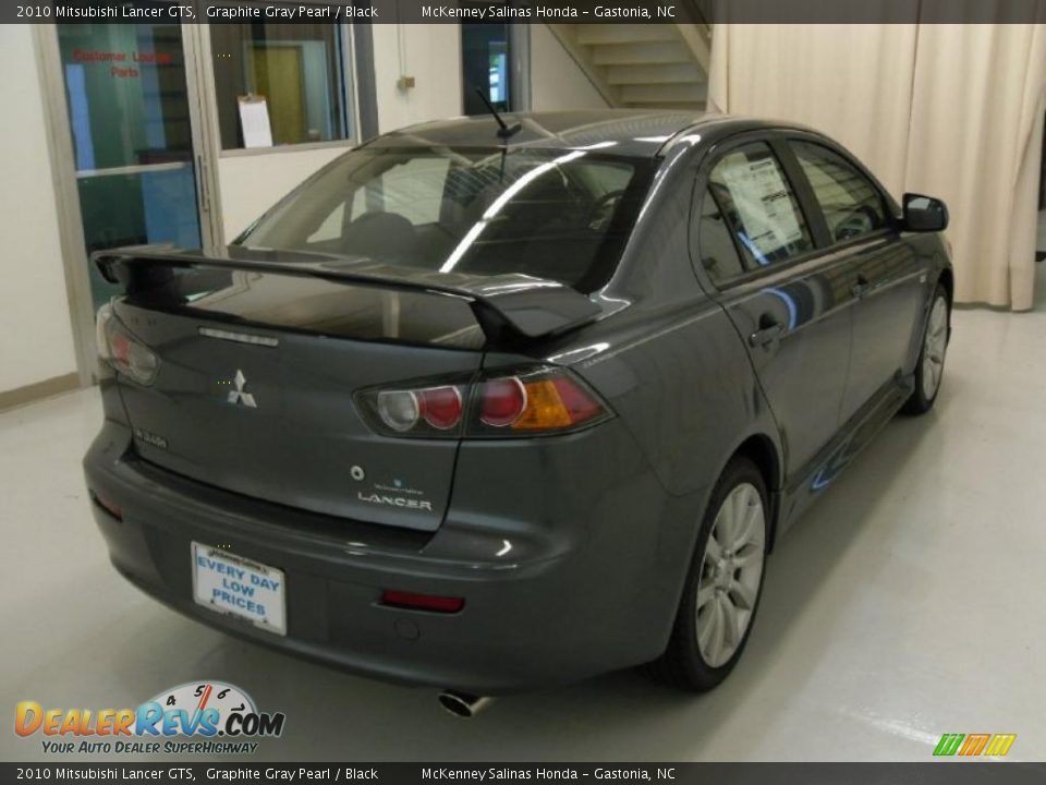 2010 Mitsubishi Lancer GTS Graphite Gray Pearl / Black Photo #4