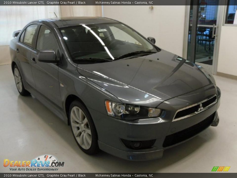 2010 Mitsubishi Lancer GTS Graphite Gray Pearl / Black Photo #5