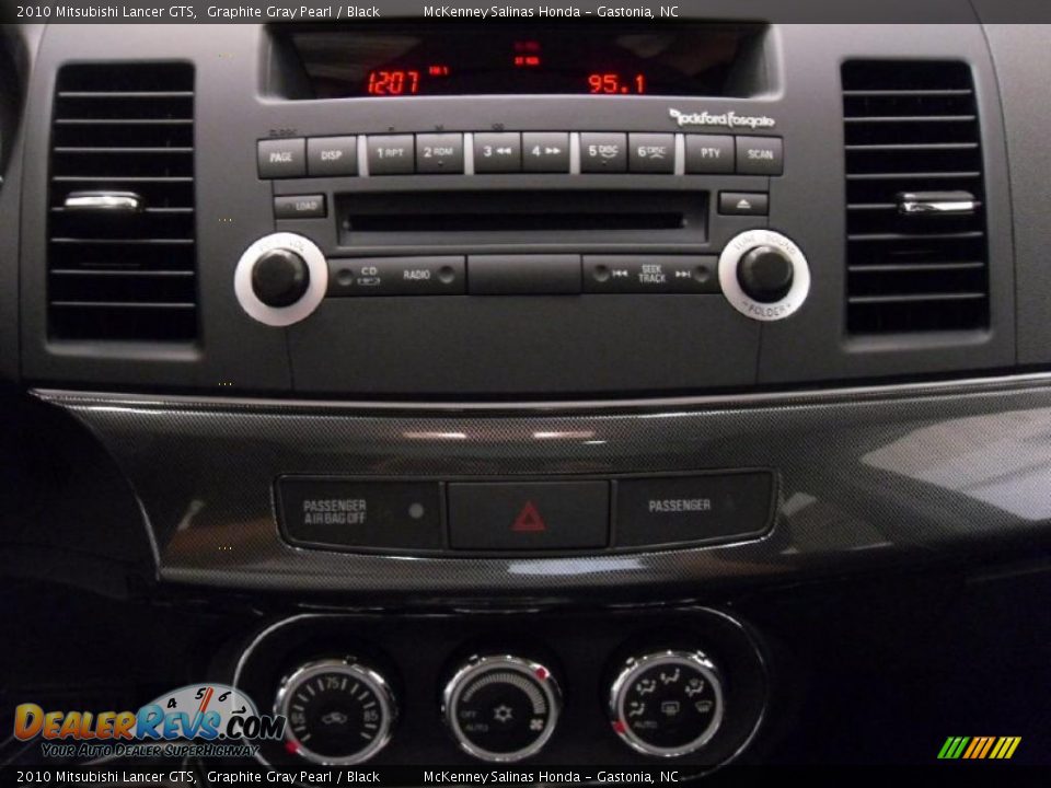 2010 Mitsubishi Lancer GTS Graphite Gray Pearl / Black Photo #12