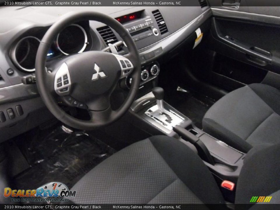 2010 Mitsubishi Lancer GTS Graphite Gray Pearl / Black Photo #23