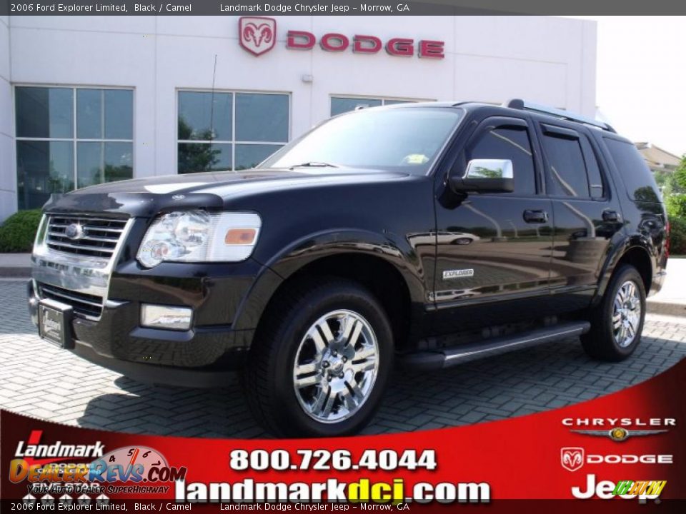 2006 Ford Explorer Limited Black / Camel Photo #1