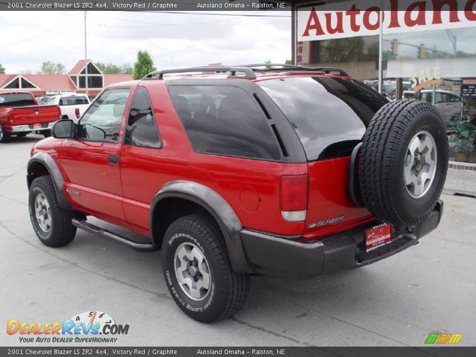 2001 Chevrolet Blazer LS ZR2 4x4 Victory Red / Graphite Photo #5