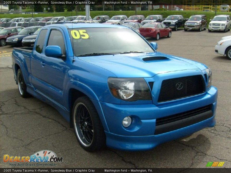 2005 Toyota Tacoma X-Runner Speedway Blue / Graphite Gray Photo #6