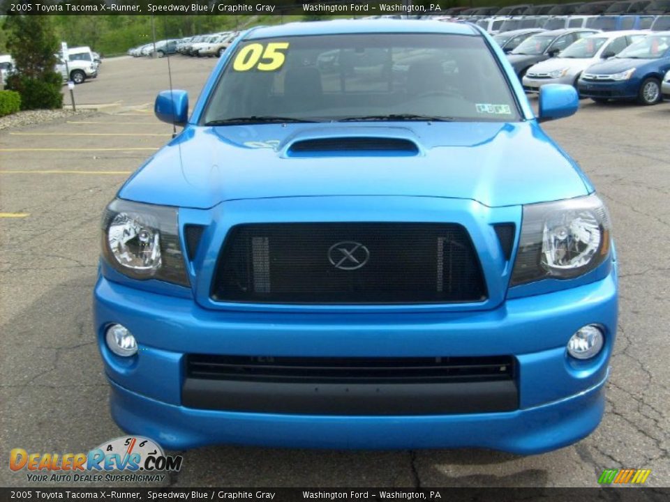 2005 Toyota Tacoma X-Runner Speedway Blue / Graphite Gray Photo #7