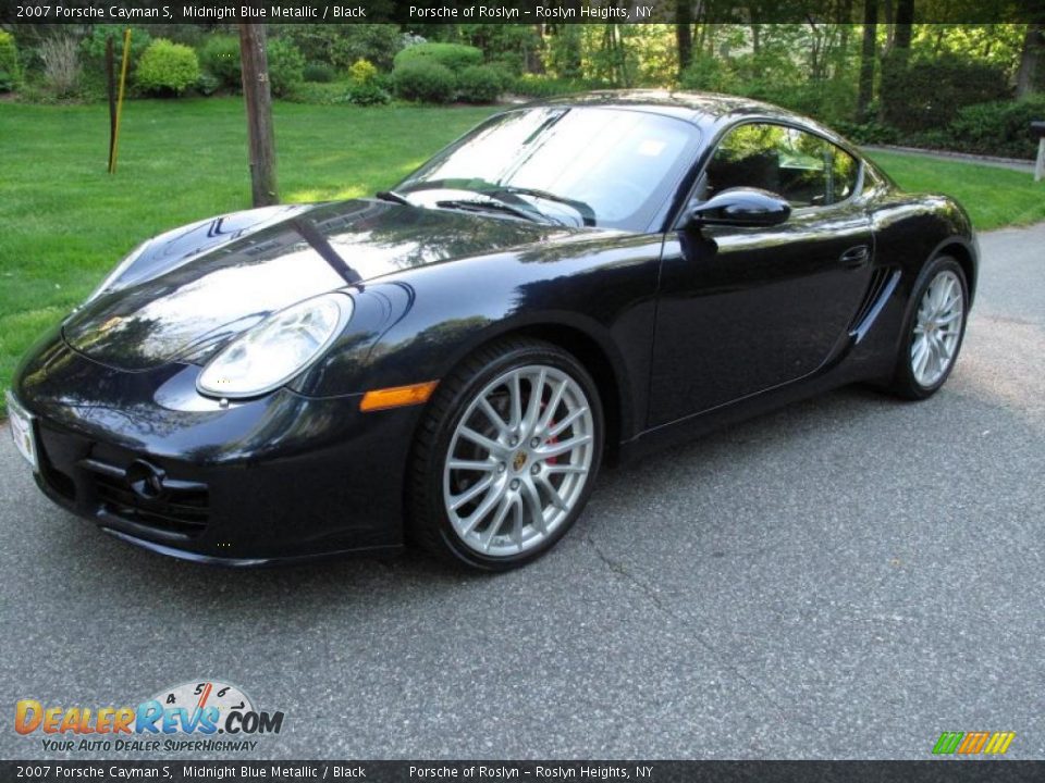 2007 Porsche Cayman S Midnight Blue Metallic / Black Photo #1