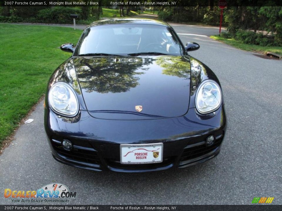 2007 Porsche Cayman S Midnight Blue Metallic / Black Photo #2