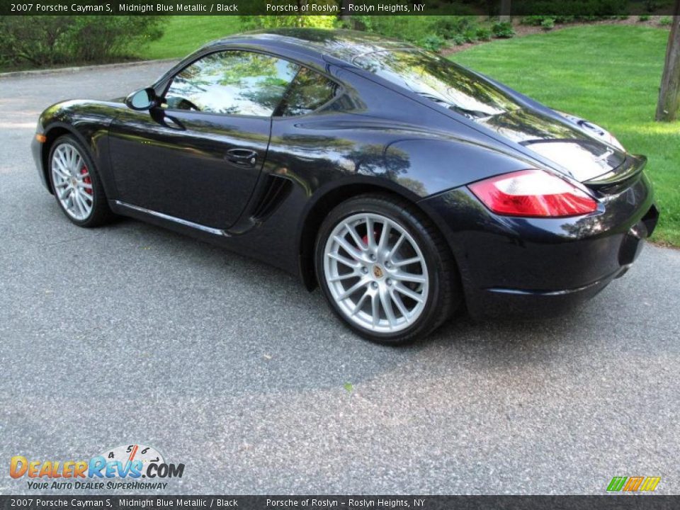 2007 Porsche Cayman S Midnight Blue Metallic / Black Photo #4