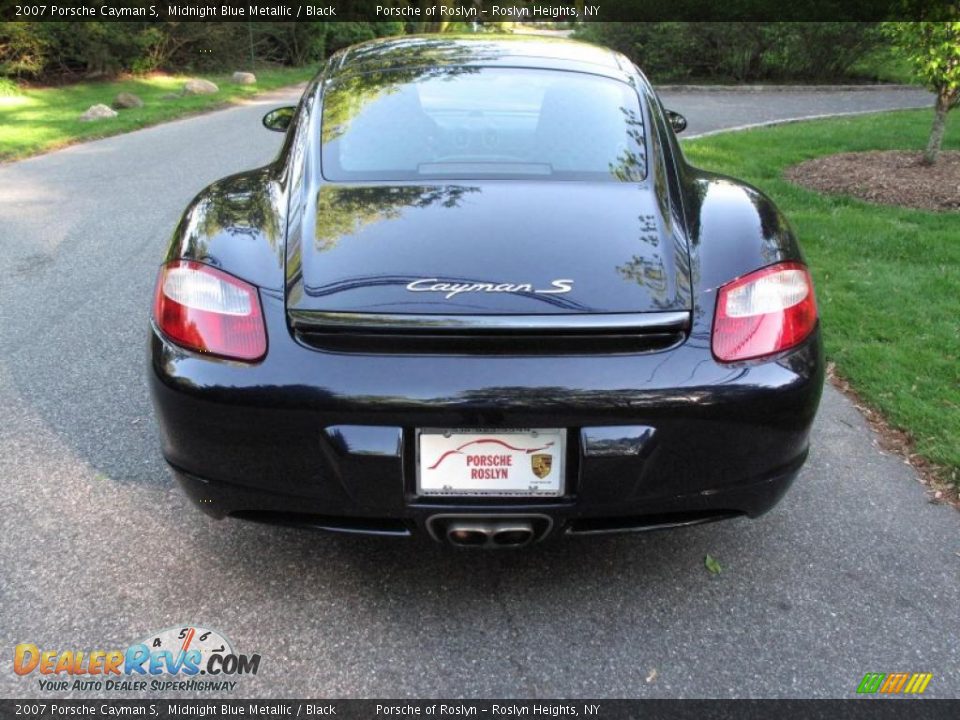 2007 Porsche Cayman S Midnight Blue Metallic / Black Photo #5