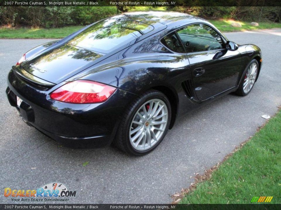 2007 Porsche Cayman S Midnight Blue Metallic / Black Photo #6